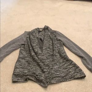 Black white and gray cardigan